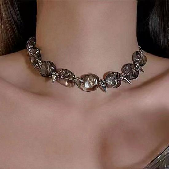 Punk Style Hip-Hop Choker Necklace for Men - High-End Clavicle Chain, Y2K Subculture Jewelry, Sweet & Cool Collar
