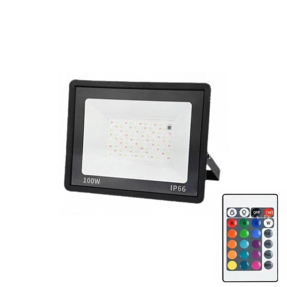 With Remote RGB LED Floodlight Multicolor Outdoor Lighting Reflector Landscape Lights Garden