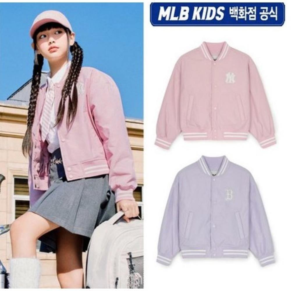 

Официальный укороченный джемпер универмага 25ss для девочек Street Varsity 7fjpv0451... 43LDM (lavender)/120 (ages 6-7)