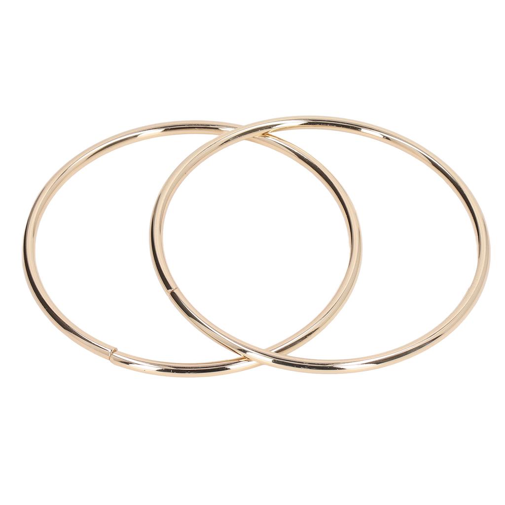 2PCS Handbag Handles DIY Accessories Fine Workmanship Round Shape High Hardness Bag HandlesLight