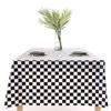 Rectangular Checkered DisposableTablecloth Plastic Table Decorative Cloth  Birthday Party