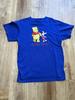 Vintage Disney Winnie the Pooh T-Shirt Mens L Blue Short Sleeve Pooh And Piglet