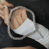 Серебряный браслет с натуральным рубином 7.707ct, вес изделия 14,15 гр (2205746)