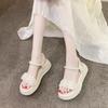Outdoor Pearl Platform Women's Sandals On Sale Original Chic and Elegant Footwear 2025 Luxury Anti Slip Hot Korea Ladies Shoes