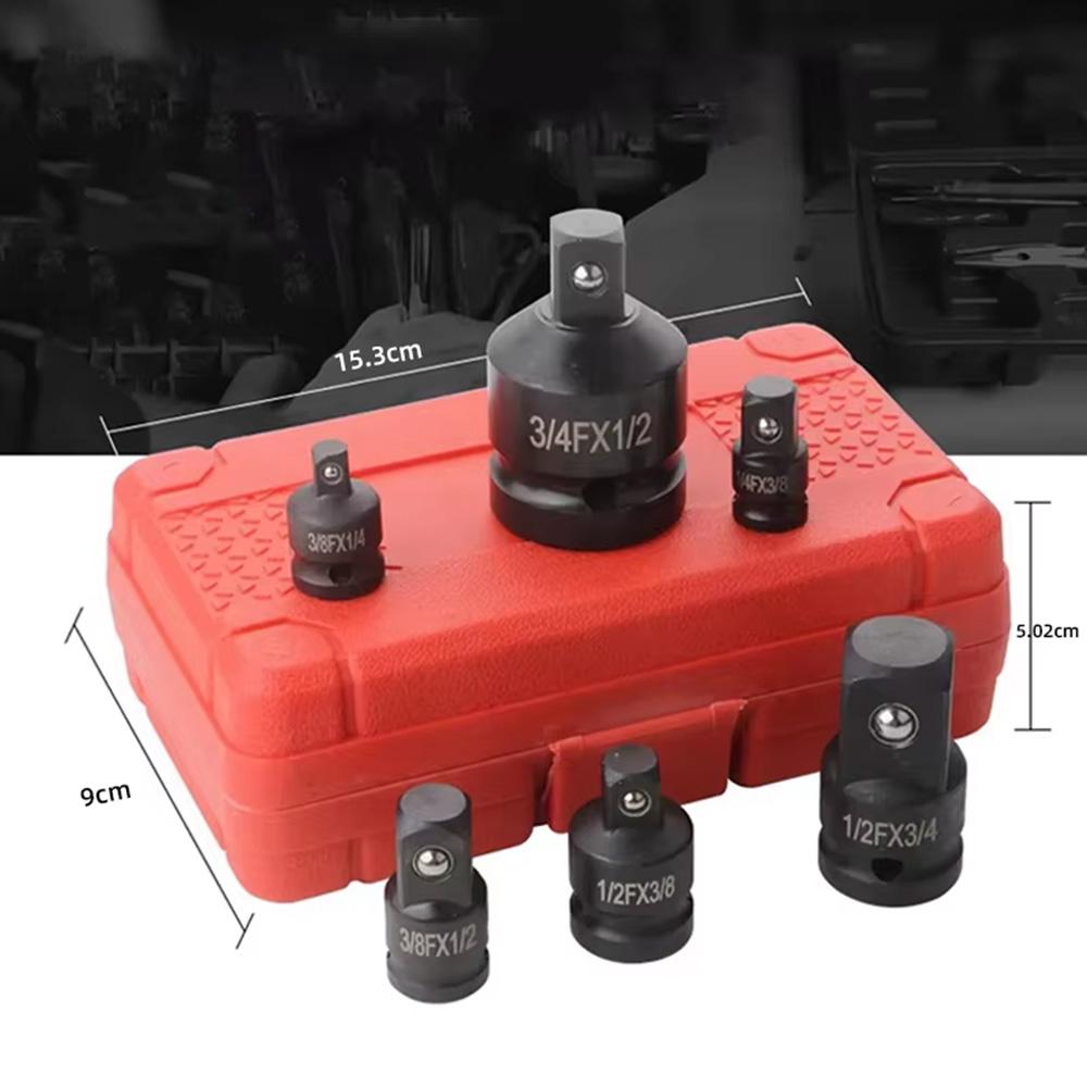 Socket Converter Adapter Reducer Set 1/2 to 3/8 3/8 to 1/4 3/4 to1/2 Impact Socket Adaptor for Car Bicycle Garage Repair Tool