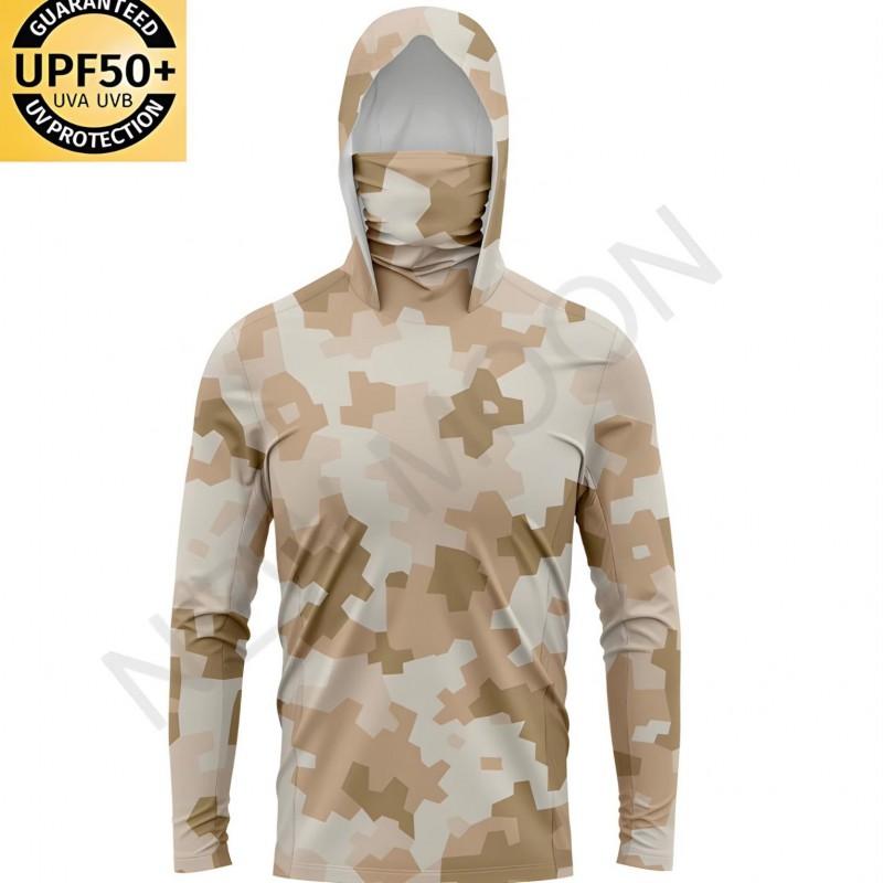 Quick-Dry UV Protection Fishing Shirt Men Women Lightweight Breathable Camo Outdoor Sunproof Top