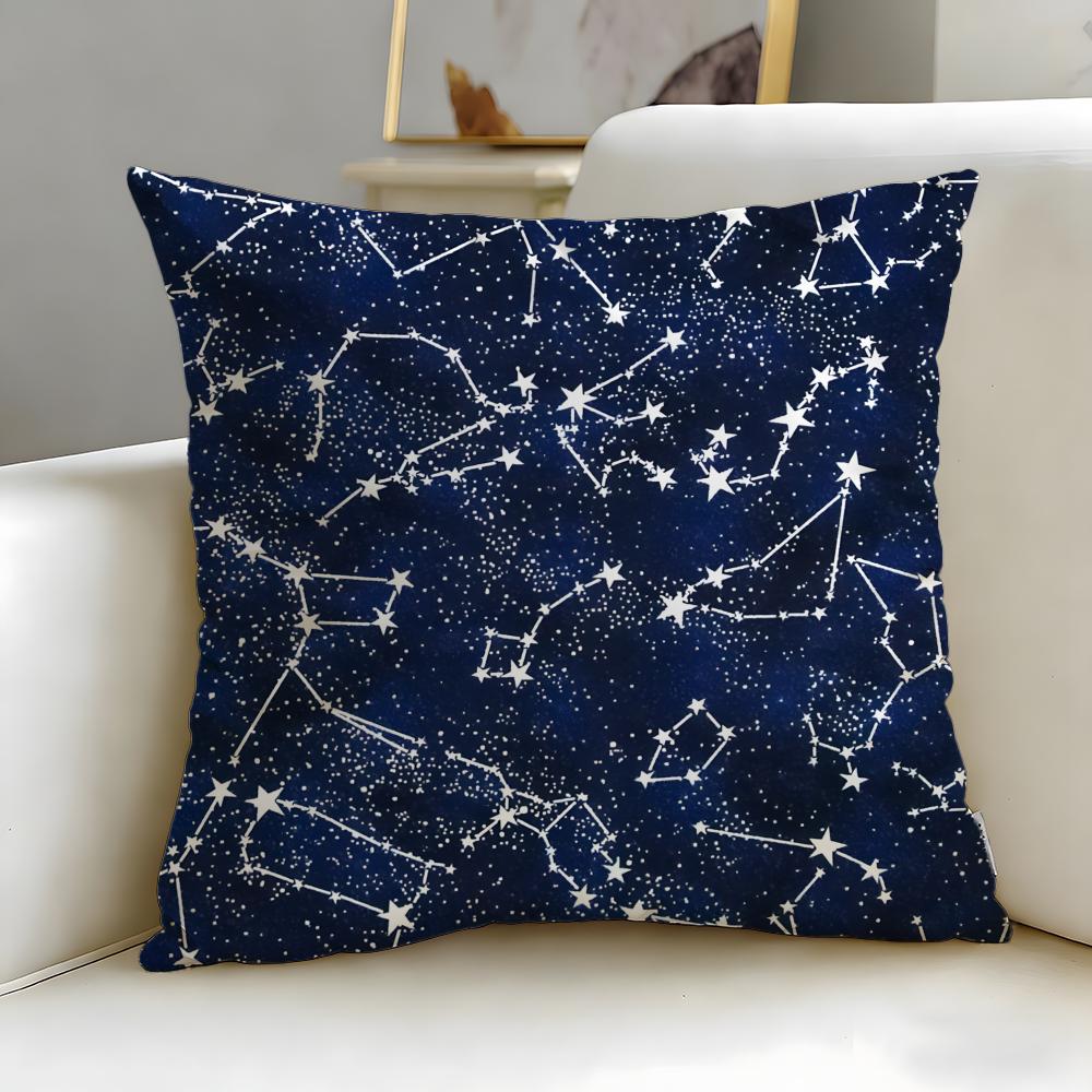 Artistic Background Patterns Cushion Cover Soft  EasyWash Pillow Case  Versatile for Couch Bed Travel and Office