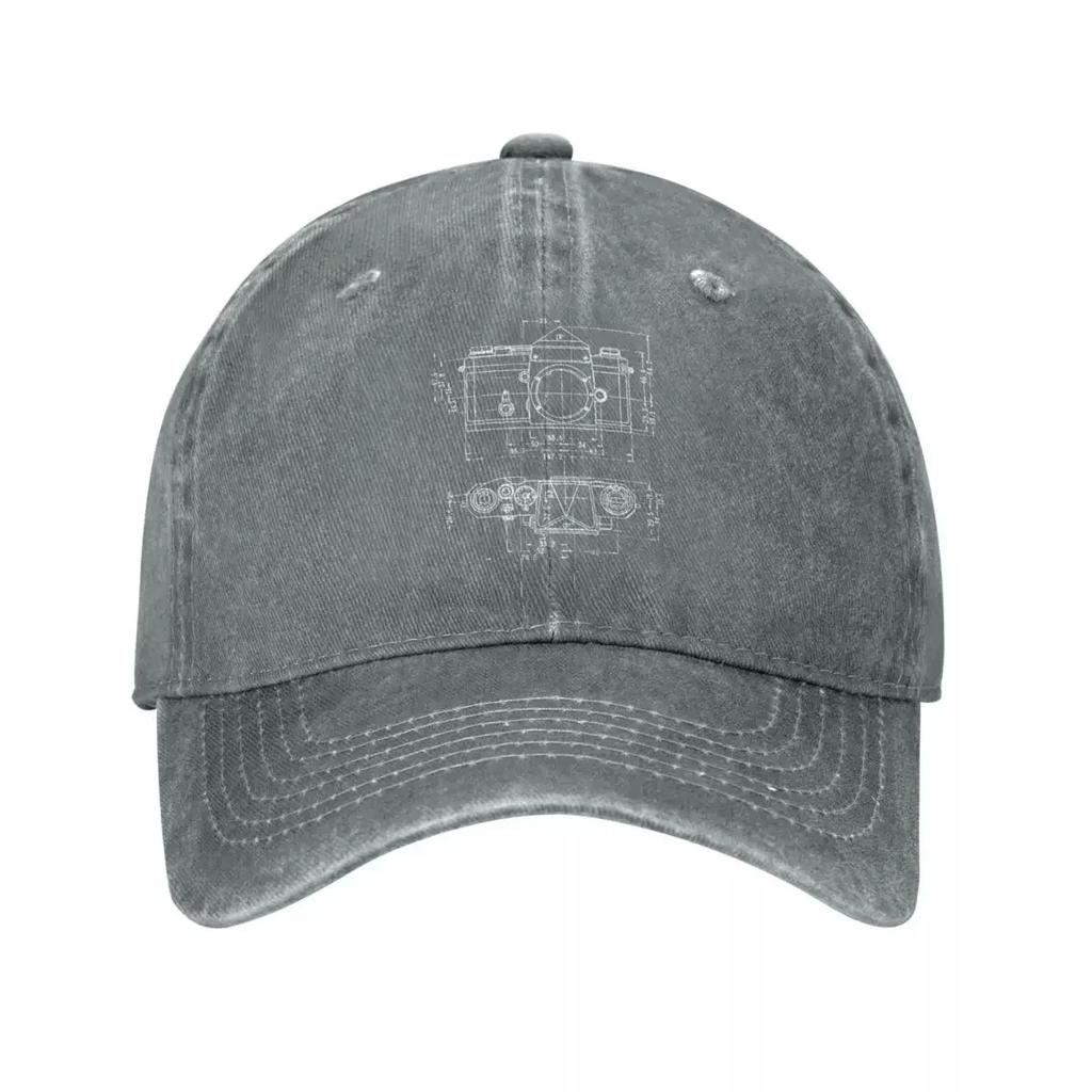 Camera Patent Shirt For Photographer Baseball Caps Unisex Women Distressed Denim Snapback Cap Outdoor Unstructured Soft Caps Hat