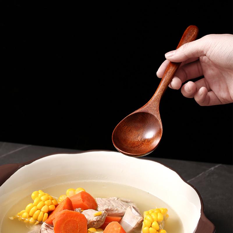 Japanischer Natürlicher Holzlöffel Lang Honig Rührlöffel Baby Esslöffel Trink Breilöffel Haushalts Geschirr Zubehör