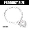 Charm Heart Shaped Frame Bracelet Photo Frame Pendant Bracelet Women Fashion and Wedding Jewelry for Various Occasion