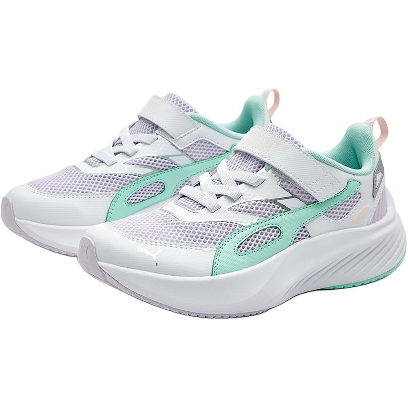 Puma Pounce Lite Om Ac Jr Comfortable Training Sprint Racing Durable Lightweight Shock Absorption Low Top Running Shoes Kids sneaker 404325-03