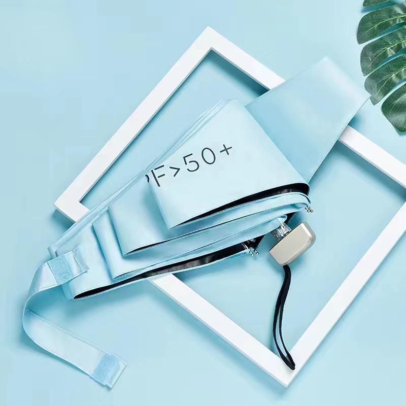 Ultraleichter Kompakter Fünffach Faltbarer Mini-Regenschirm: Tragbarer, leichter Sonnenschirm im Taschenformat