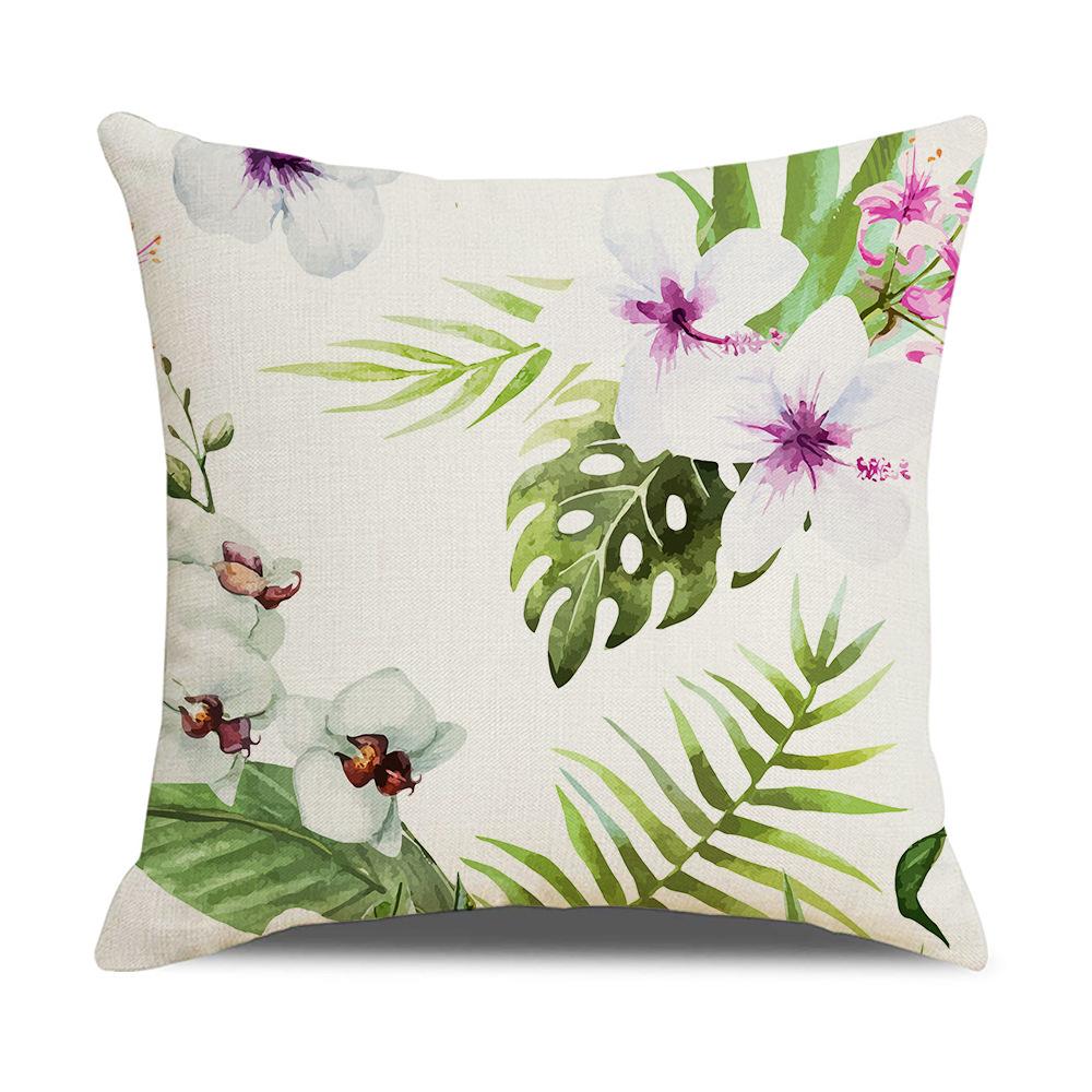 Ins Nordic Tropical Plant Pillow Cover New Home Furnishings Office Lumbar Cushion Pillow Cover
