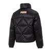 Puma Buchstabenlogo bedruckte Stehkragen Warme Daunenjacke Damenjacke Schwarz 625615-01