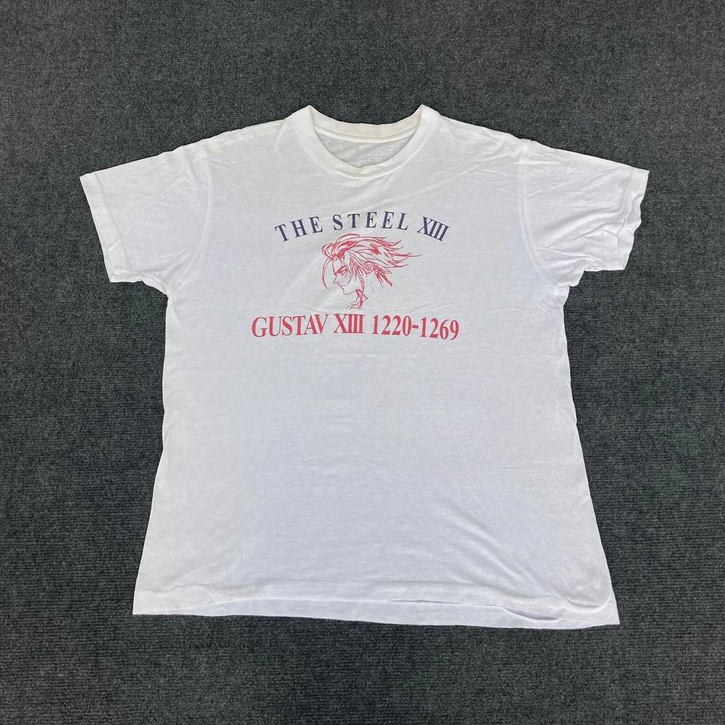 Vintage Saga Frontier 2 Gustave XIII Japanese Games Tomomi Kobayashi Anime Rare 90s T shirt