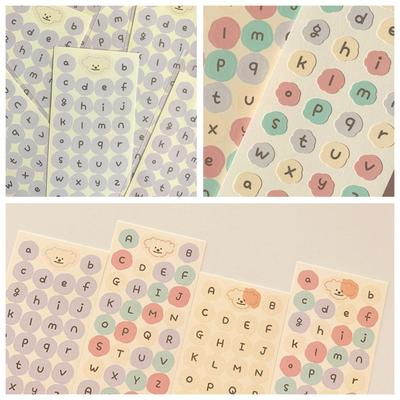Planner Scrapbooking Diary Ablum DIY Self Adhesive Alphabet Stickers Decorative Paper Stickers
