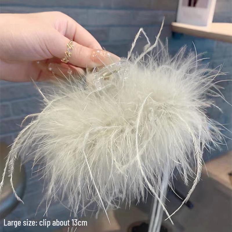 Feather Hair Clip for Women 2024: High-Grade Large Shark Clip for Voluminous or Thin Hair