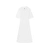 Skechers Sport Casual Comfortable Soft Polo Collar Short Sleeve Dress Women Dresses Bright-White L225W028-0019