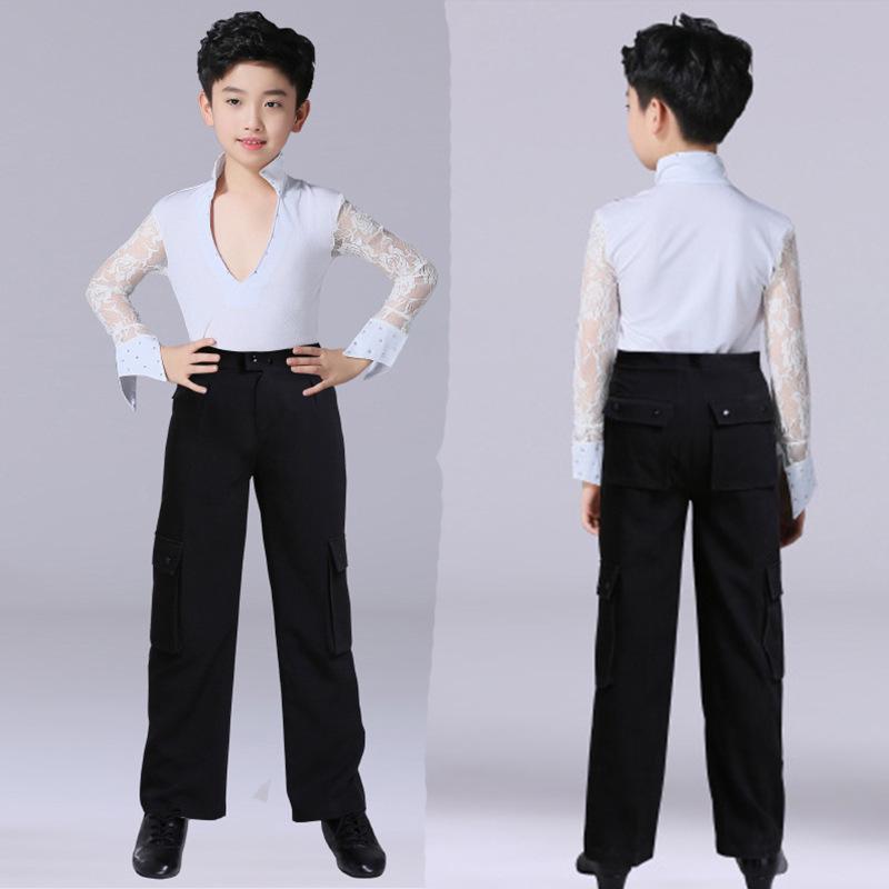 Children's Autumn Ballroom Dance Outfits: Boys' Latin Competition Costumes, Adult Sizes Available.