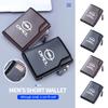 Leather Men's Wallet Zipper Short Desigh Card Holder Male Purse For Astra H G J Insignia Corsa Zafira Meriva Mokka