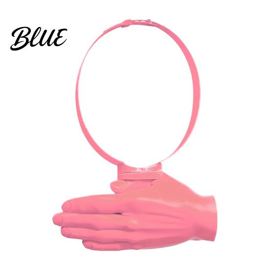 Summer Sun Hat 3D Printed Head-Mounted Visor UV Protection Ergonomic Hands-free Palm Design Wearable Head Mount Shade Cap with Open Frame Breathable