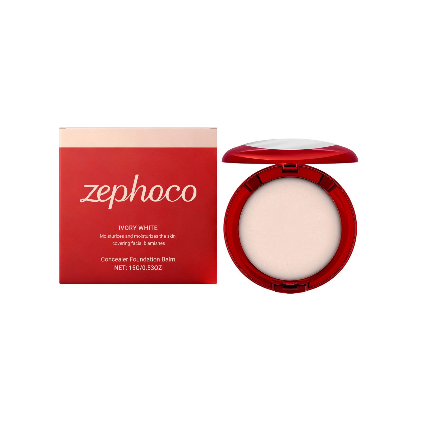 

Zephoco Moisturizing Matte Foundation Cream (Ivory White) - Lightweight, Adherent, Translucent Finish. 15g (For export only, not for domestic sale) слонова кістка/білий