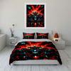 Stylish Racing Car with Red Background Bedding Set for Kids Luxury Gift 3pcs Digital Print Comforter Set Soft Comfortable