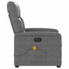 Electric Massage Chair Dark Grey Microfiber Fabric