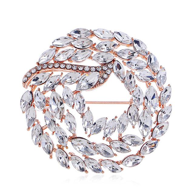 

Creative Crystal Stone Flower Pin Brooch Rhinestone Exquisite Craftsmanship Trendy Stylish Pin Clothes Corsage Clothing AccessoriesFlower Jewelry