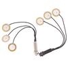 Piezo Contact Microphone 3 Transducer Pickups With End Pin Jack For Kalimba
