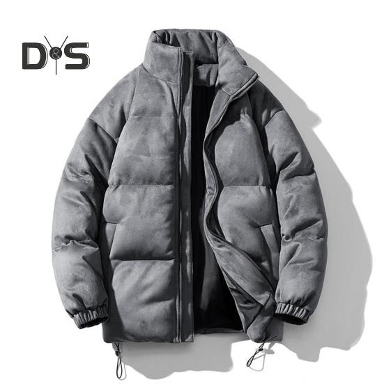 Bomullsrock med Blixtlåslist Ståkrage Mockaläder Ytskikt Dragsko i Fållen Vinter Ytterkläder Vindtät Värmeisolerande Rock