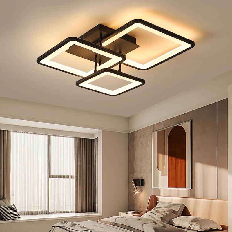 Modern LED Ceiling Lamp Nordic Modest Chandelier Living Study Room Bedroom Dining Room Indoor Home Decor Lustre Light Fixtures