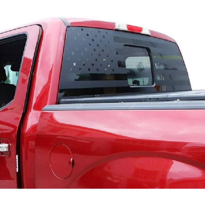 Rear Side Window Panel Decorative Sticker Decal Cover US Flag for Ford F150 15+