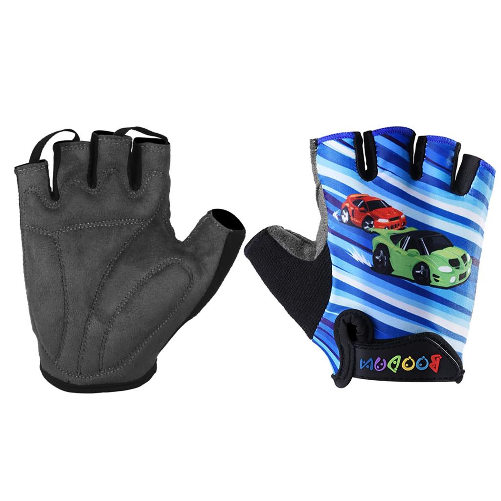 Boodun Kidsren's Balance Bike Cycling Gloves Half-Finger Bicycle Roller Skating Sports Boys and Girls Cycling Equipment