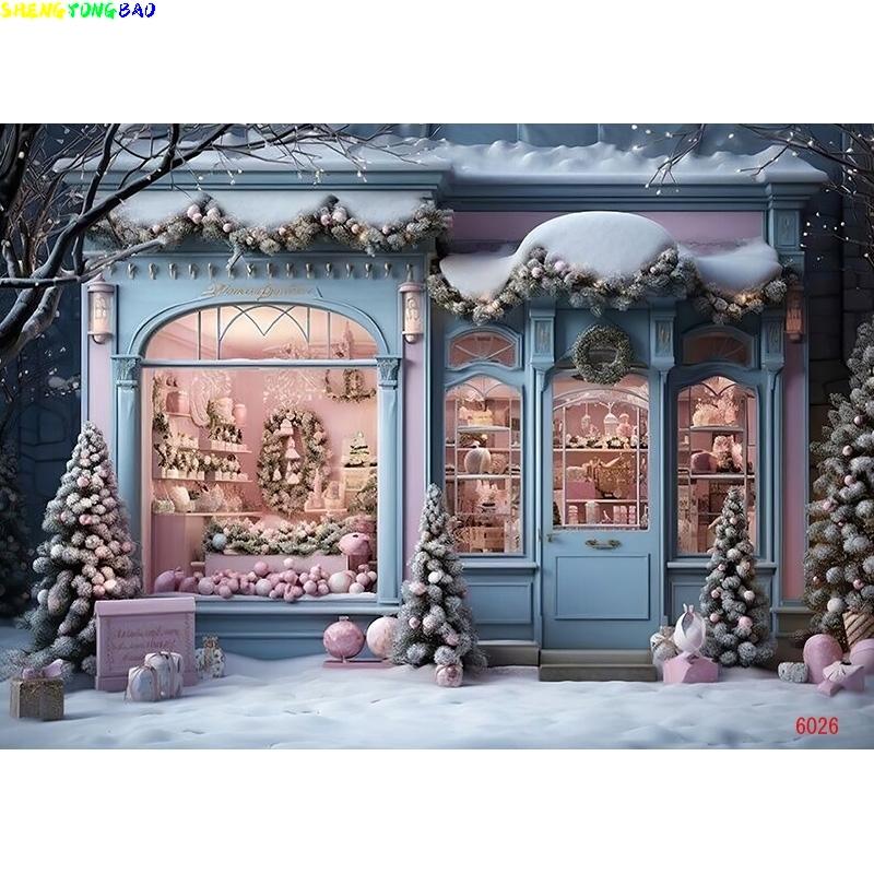 Vinyl Custom Christmas Day Photography Backdrops Happy Magic Xmas ve New Year Candy Fireplace Studio Background Props JD-10