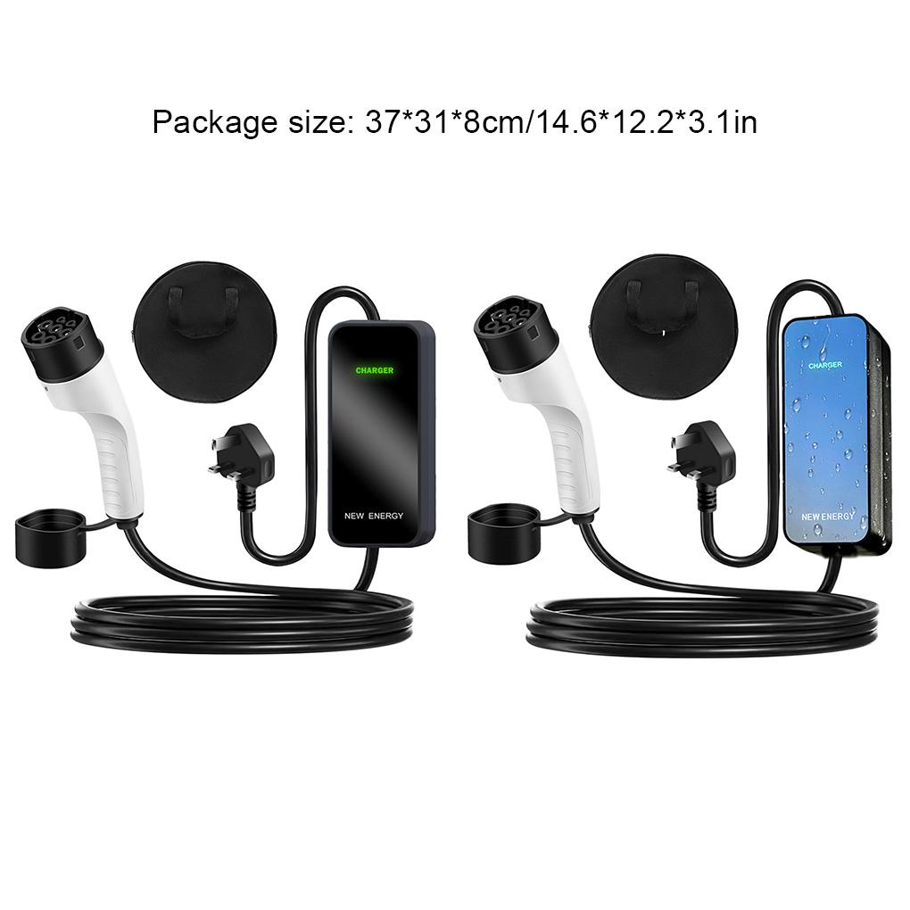 5M 13A EV Charging Cable Ev Charger 3 Pin Type 2 Electric Vehicle Car Fast Charger Plug UK