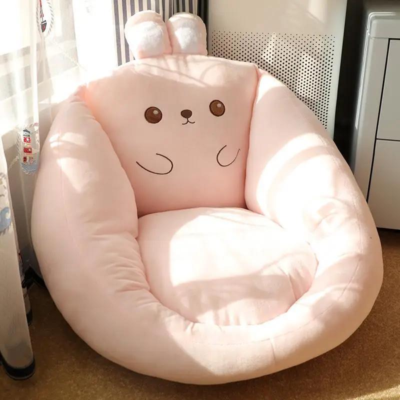 Japanese Cute Large Floor Cushion Warm Winter Pad Soft Non-Slip Tatami Seat for Lazy Sofa Reading Watching TV At Home