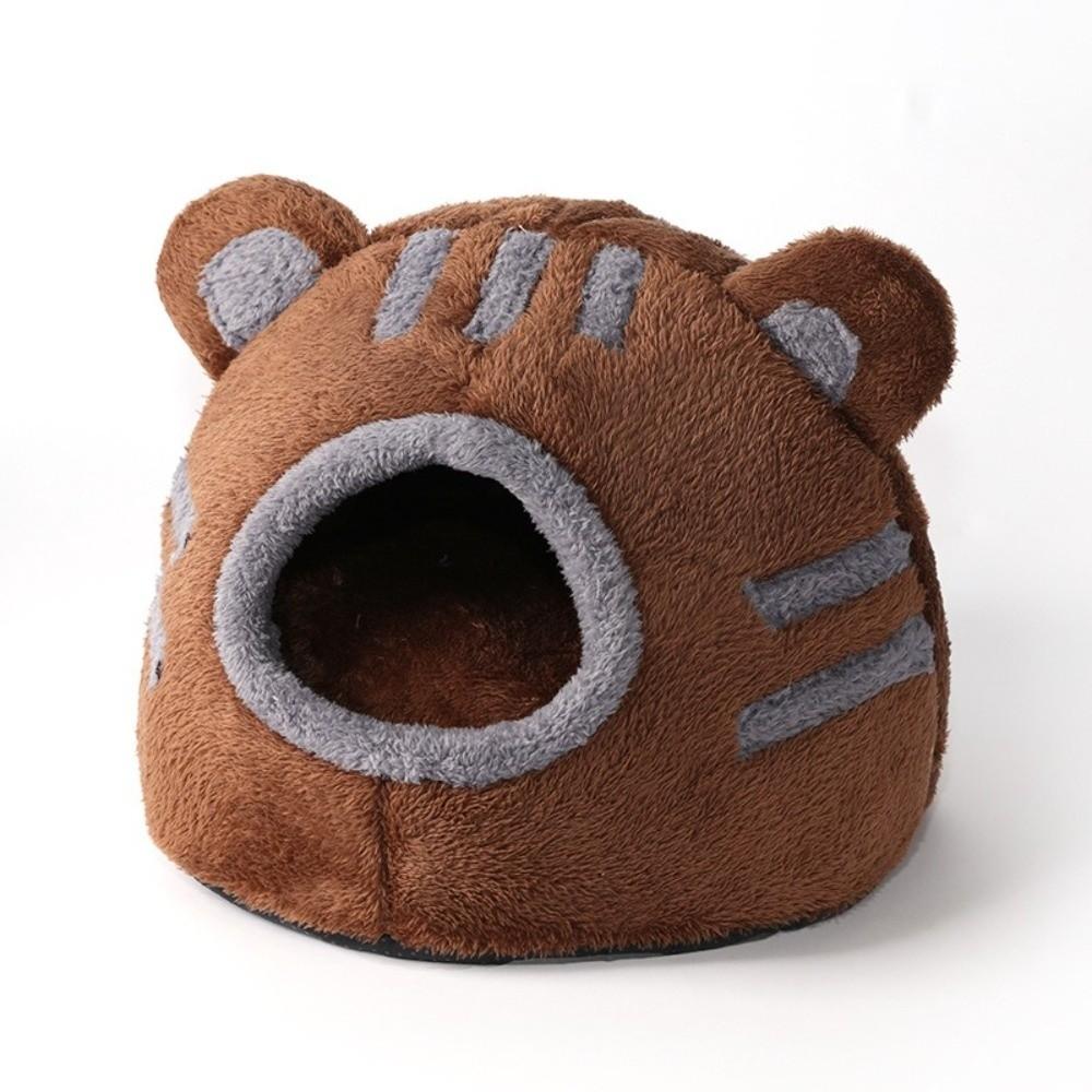 Detachable Winter Cat Bed Cute Cat Ears Tent Cozy Cave New Puppy House  Pet Supplies