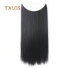 TBH Women Long Straight Curly Wig Full Head Hairpiece Clip Hair Extensions