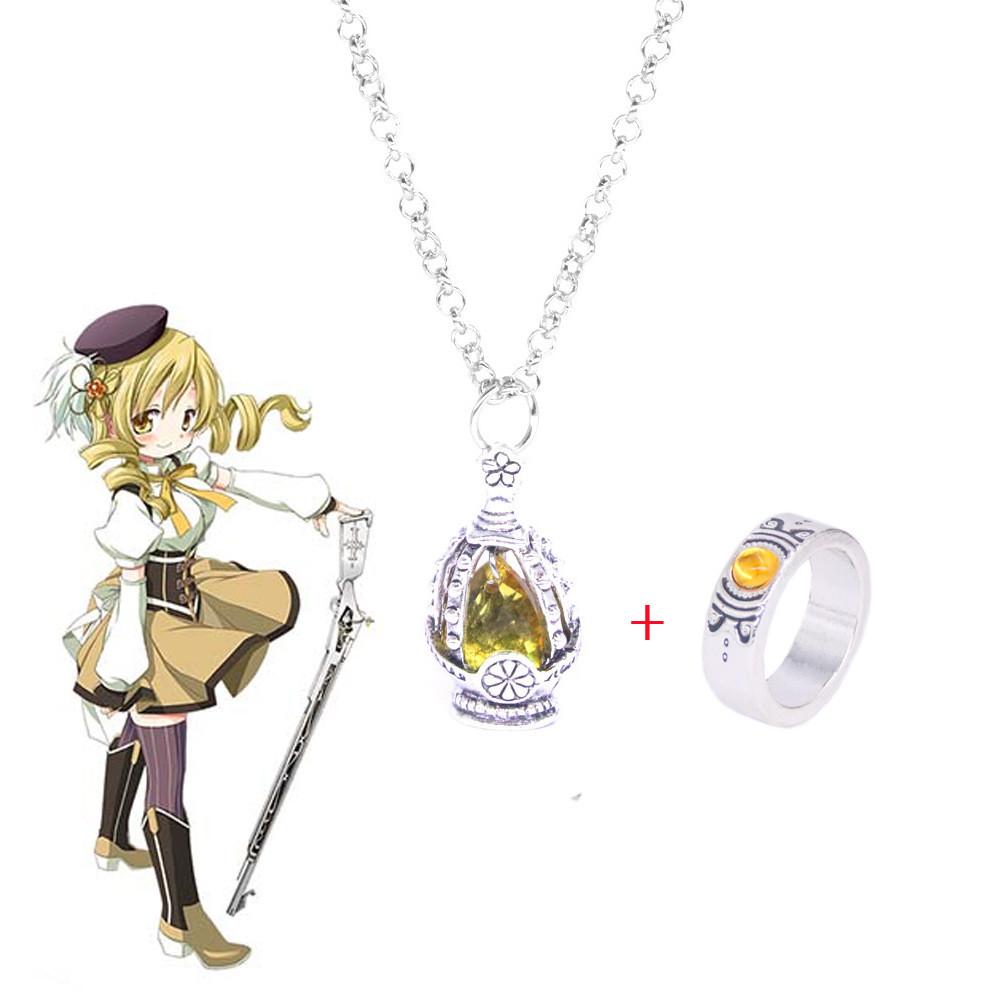 Chaîne de Pendentif Dessin Animé Puella Magi Madoka Magica Avec Breloque en Alliage Pour Cosplay Cadeau