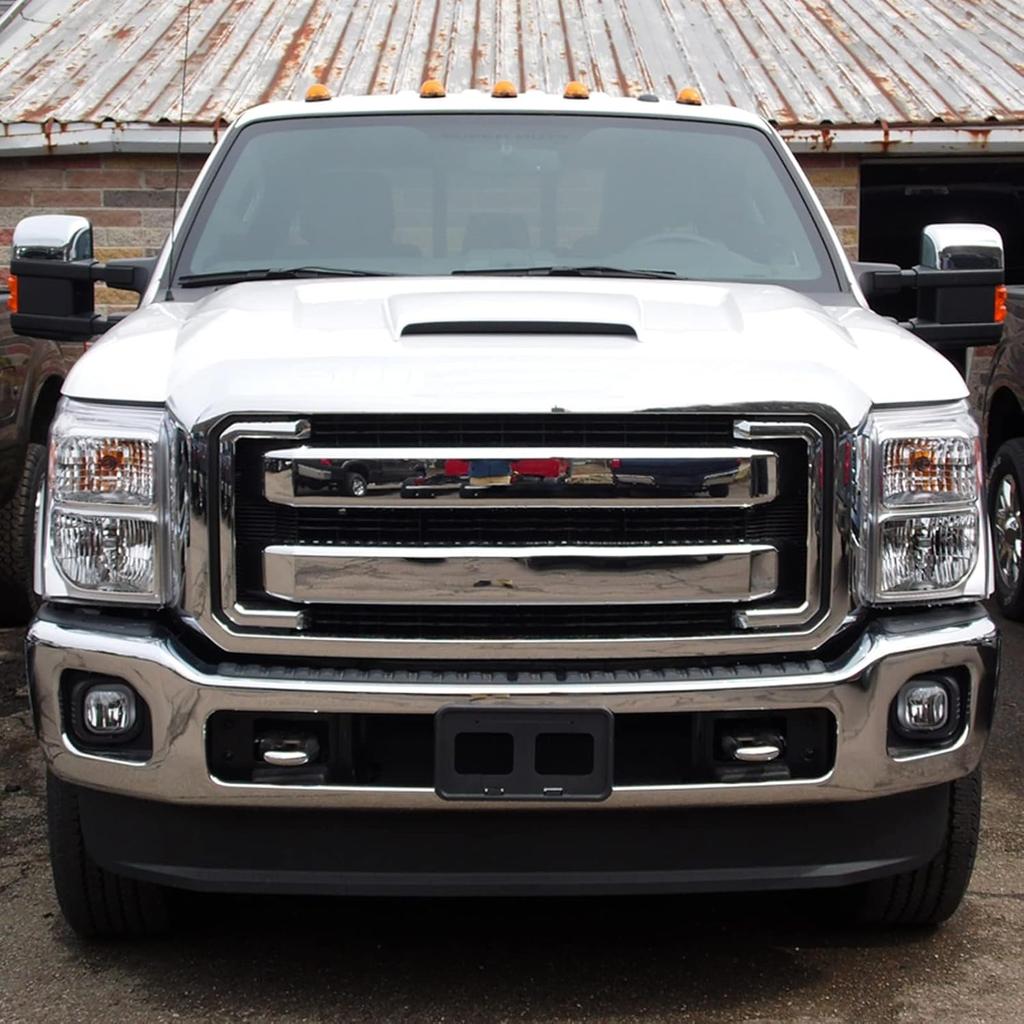 Front Bumper License Plate Frame Bracket Holder Compatible With 2011-2016 Ford F250 F350 F450 Super Duty Replace #BC3Z-17A385-AA