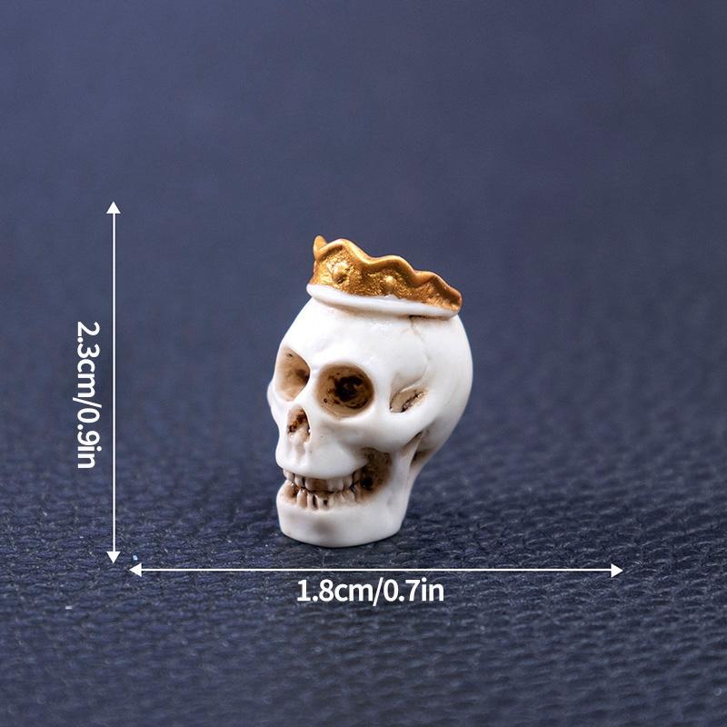 Halloween Decorations Skull Bat Mini Figurines Ornament Desktop Landscape Figurine Decoration