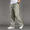 Men Work Pants with Pockets Wide Leg Loose Cargo Pants Solid