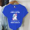 Cute Unicorn Graphic T Shirts Vintage Casual Tees New Fashion Harajuku Womens Clothing Y2k Grunge Tops Ladies Korean Tshirt