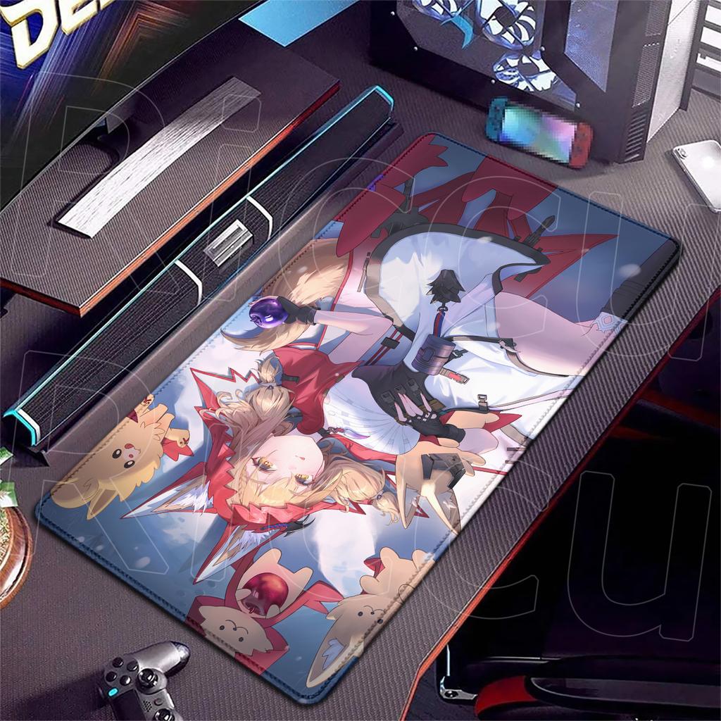 XXL HD print Arknights Endfield Rossi Mouse Pad Large Cute Anime Keyboard Pads Gamer Mausepad Student Writing 400x900mm Desk Mat