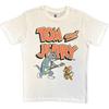 Tricou Tom & Jerry: Cântând la chitară (alb) NOU OFICIAL