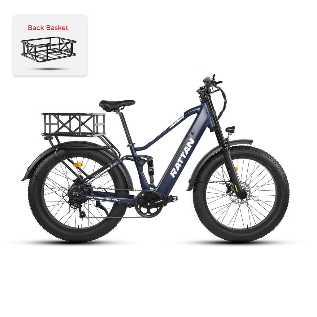 PATTAN Pathfinder Pro 26*4 Inch Off-Road Tires Electric Bicycle 750W Motor 48V18AH Battery Commuting 80-120KM RangeElectric Bike With Seat