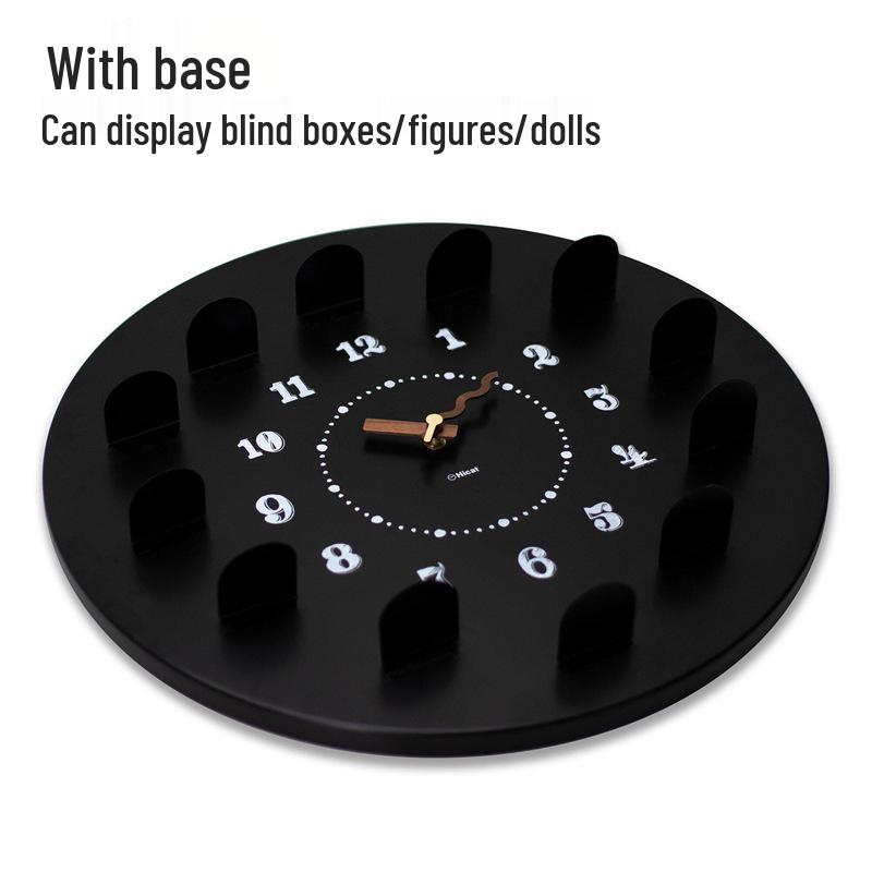 Magnetic Blackboard Wall Clock - DIY Artistic Home Decor for Living Room & Bedroom
