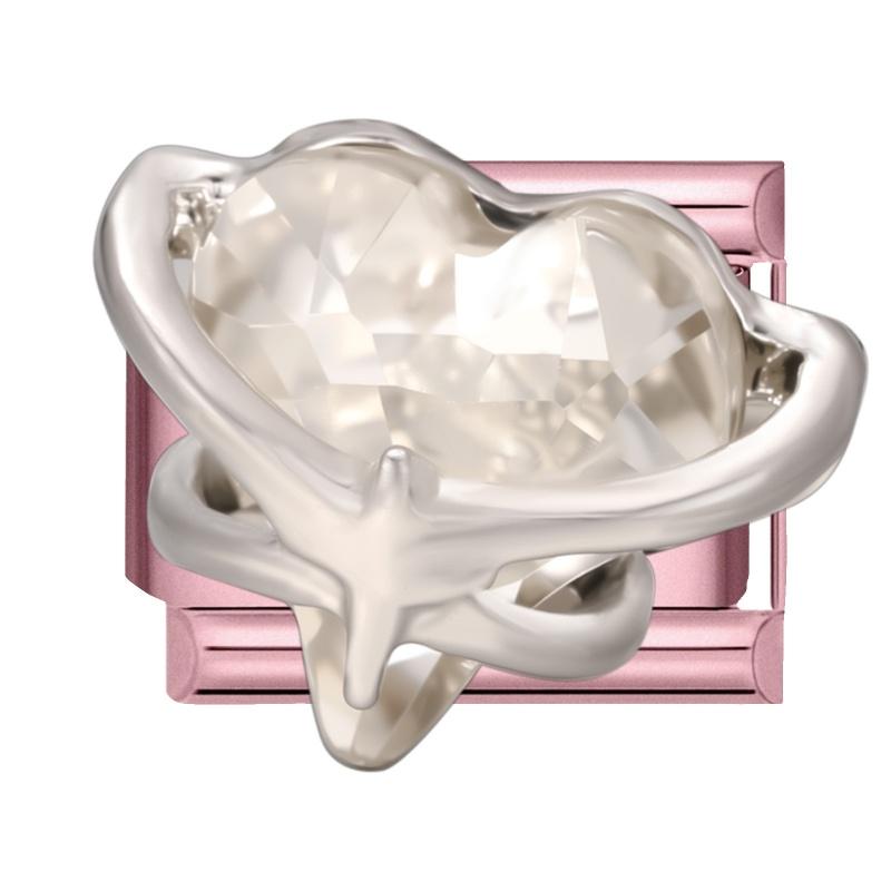 Cute Bow Knot Heart Moon Butterfly Star Candy Flower Italian Charm Links Fit 9MM Stainless Steel Bracelet Girls' DIY Making Gift