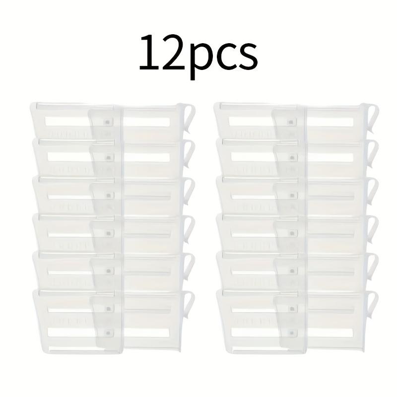 6/12pc Adjustable Refrigerator Space Divider - Expandable Drink and Sauce Organizer - Maximize Fridge Storage, Neatly Arrangeds